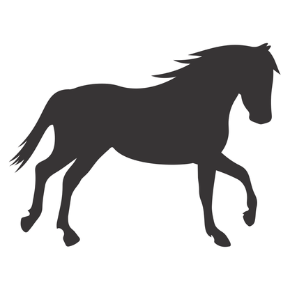 Creative vector silhouette of a majestic horse in motion