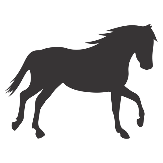 Creative vector silhouette of a majestic horse in motion