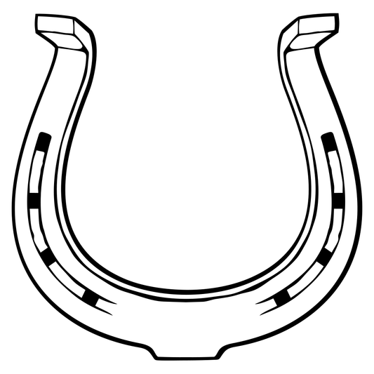 Unique vector svg design of a horseshoe for crafting projects