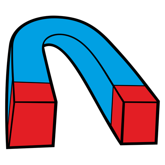 Red iron horseshoe magnet design for cutting machines