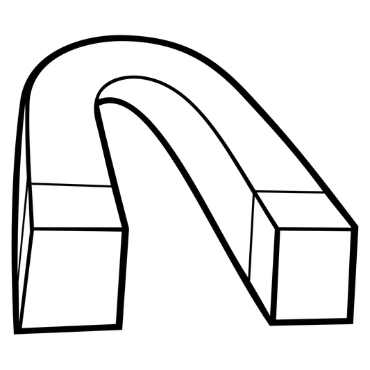 Creative red horseshoe magnet design for cutting machines