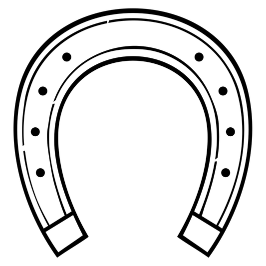 Horseshoe vector design for cutting machine projects
