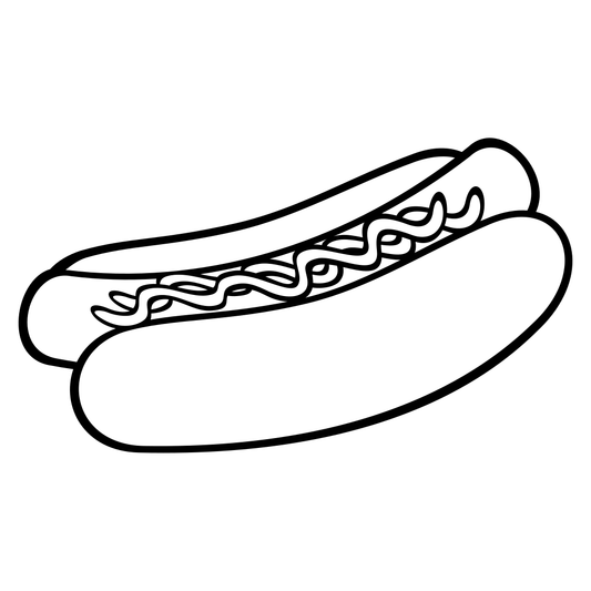 Hot dog design for creative cutting machine projects