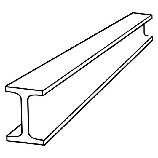 Hot rolled railway track vector design for cutting machines