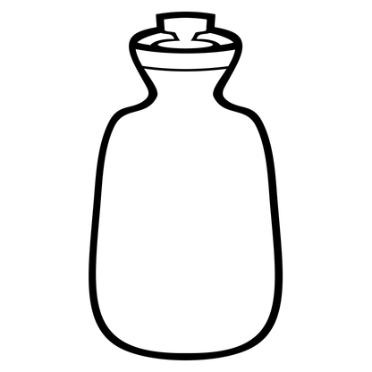 Unique hot water bottle vector design for cutting machines