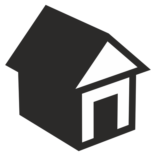 Creative house silhouette for crafting projects and designs