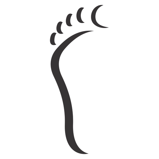 Stylish minimalist foot silhouette design for craft projects