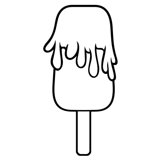 Sweet ice cream popsicle design for creative projects