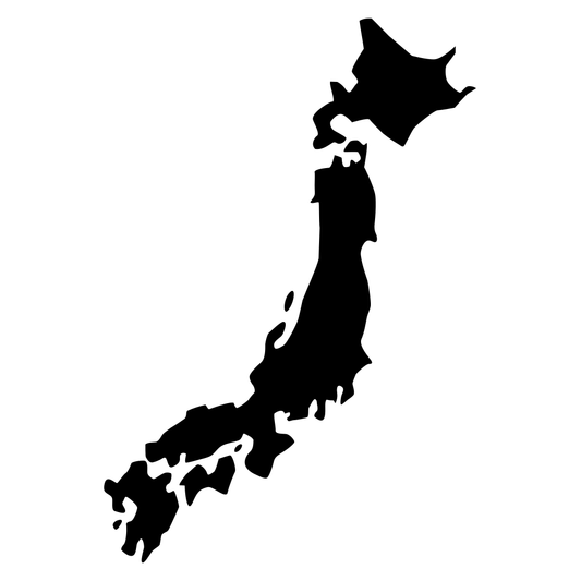 Creative vector map design of Japan for cutting machines