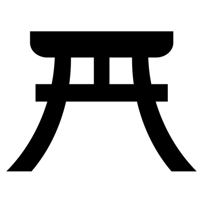 Elegant vector design of a traditional Japanese torii gate