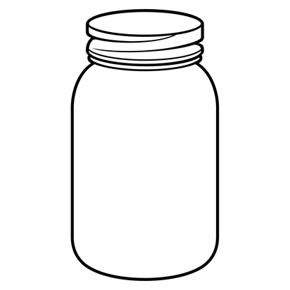 Stylish black and white jar design for creative projects