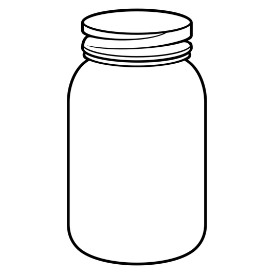 Stylish black and white jar design for creative projects