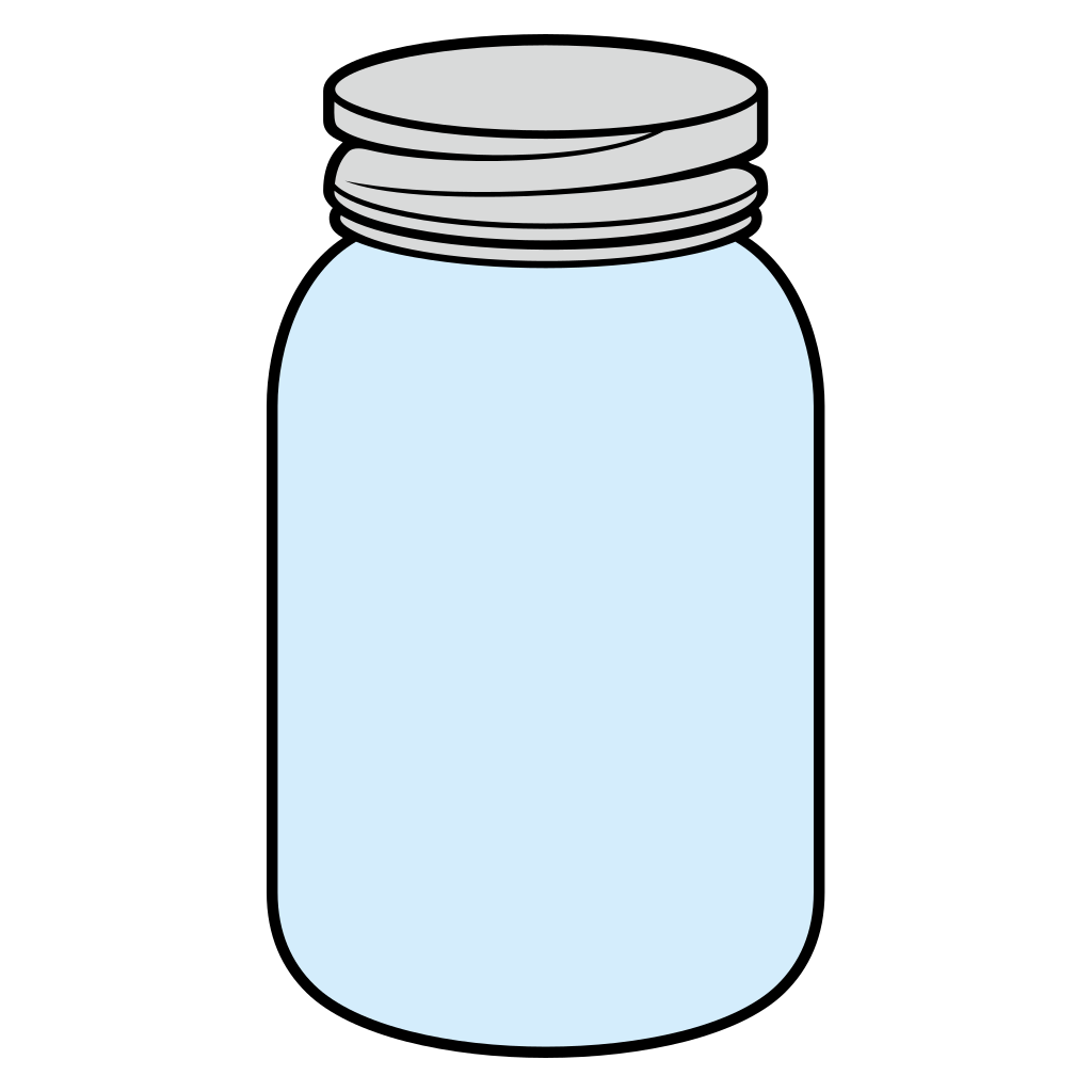 Design for a simple glass jar suitable for cutting machines