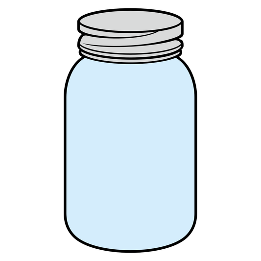 Design for a simple glass jar suitable for cutting machines