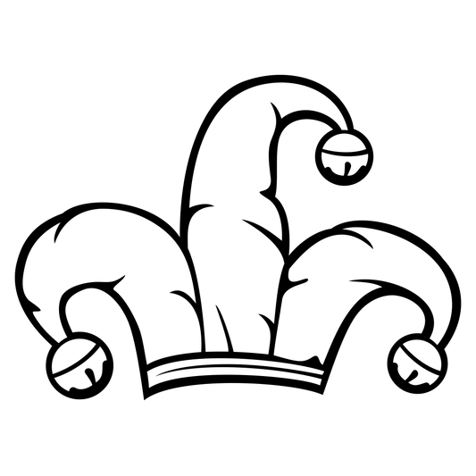 Creative jester hat design for cutting machine projects