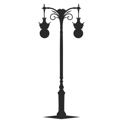 Elegant street lamp design for creative projects and crafts