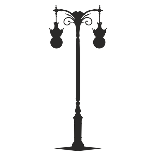 Elegant street lamp design for creative projects and crafts