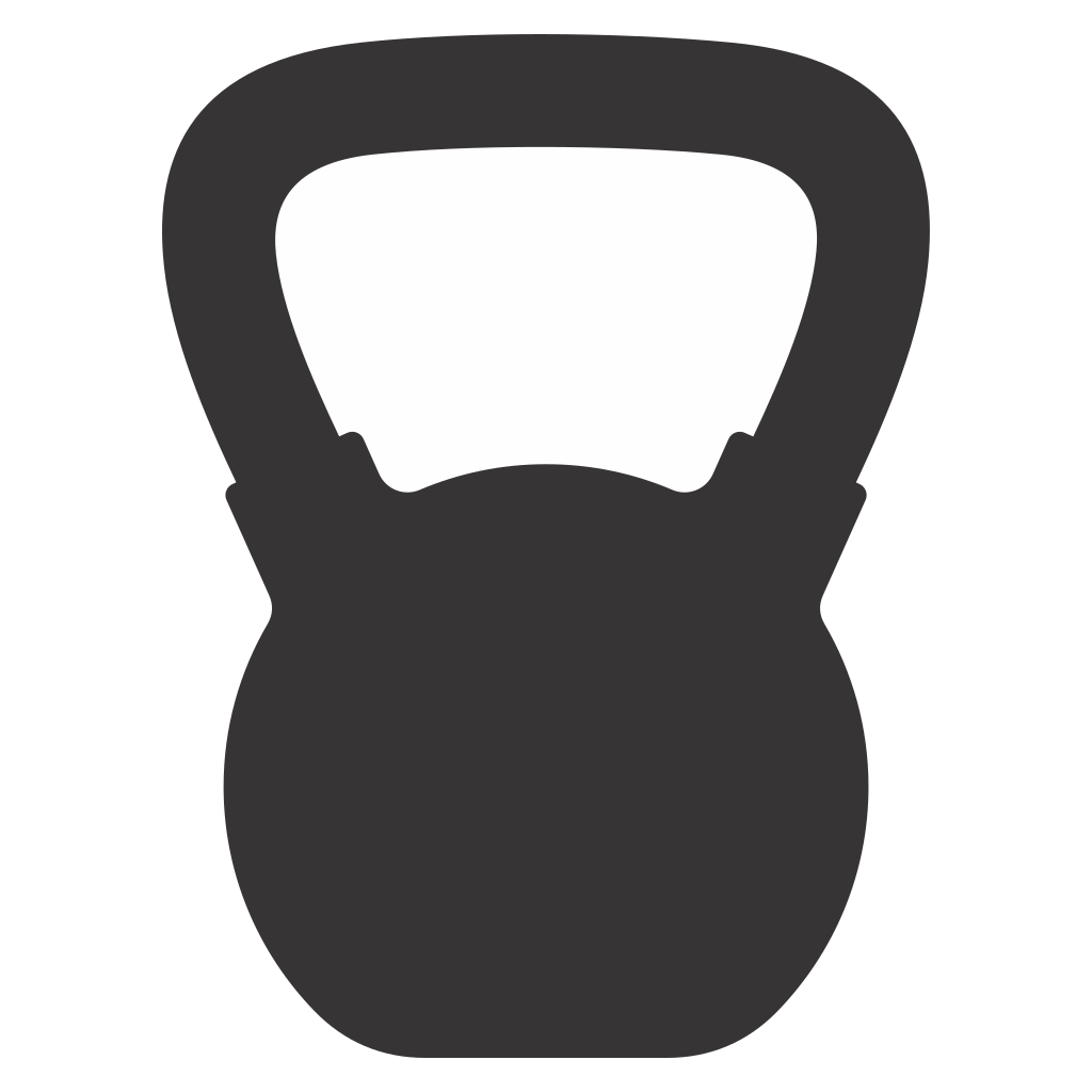 Unique vector svg file of a kettlebell for cutting machines