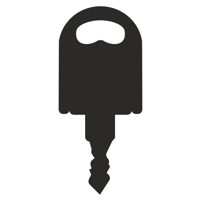 Stylish key vector icon perfect for cutting machines