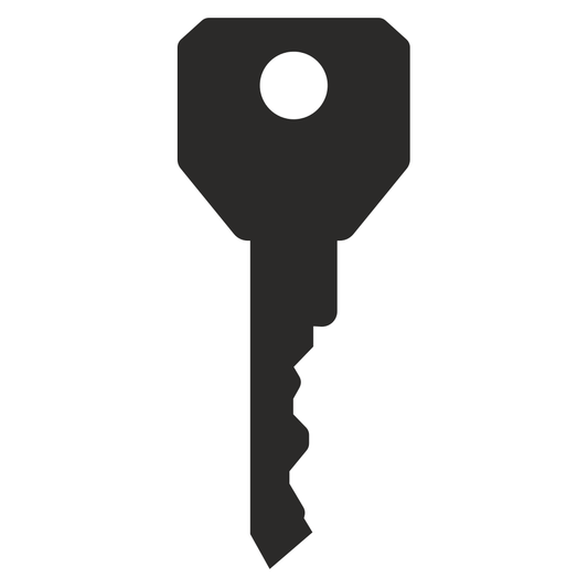 Creative key vector icon design for cutting machines and crafts