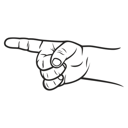Kid pointing and directing with excitement for creative projects