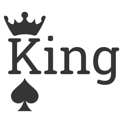 Creative king of spades design for cutting machines