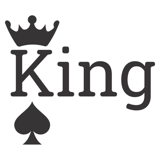 Creative king of spades design for cutting machines