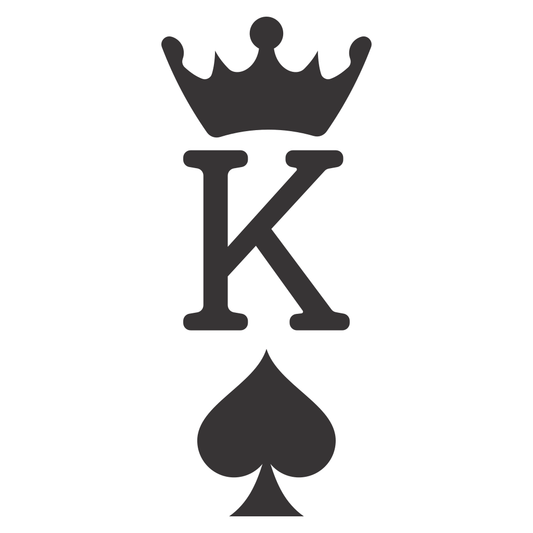 Creative king of spades design for cutting machines