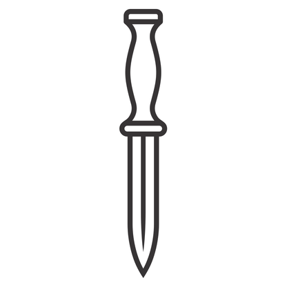 Stylish vector knife design for crafting and cutting projects