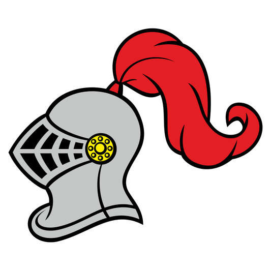 Intricate knight helmet design for creative projects