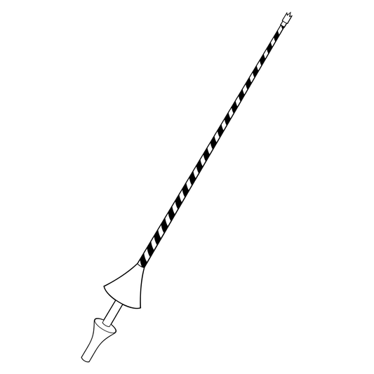 Knight lance design for cutting machines in black/white