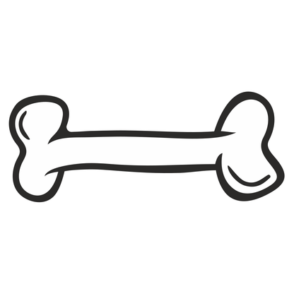 Creative vector bone design for pet lovers' projects