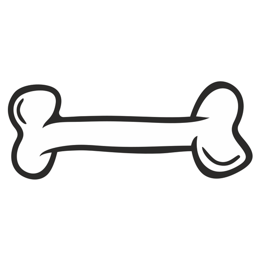 Creative vector bone design for pet lovers' projects