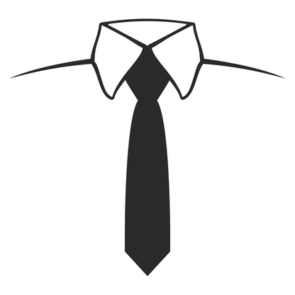 Stylish necktie design for cutting machines in classic format