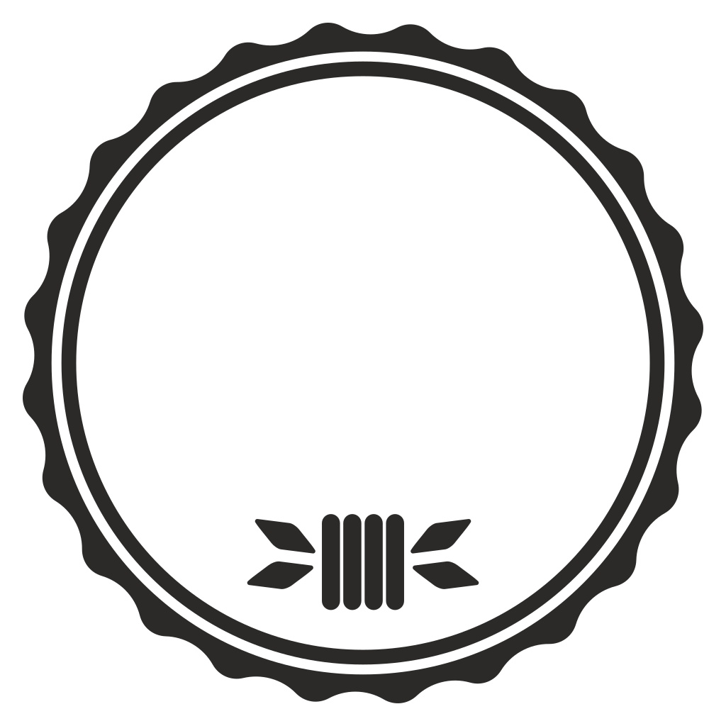 Creative circular logo design for cutting machines projects
