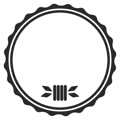 Creative circular logo design for cutting machines projects