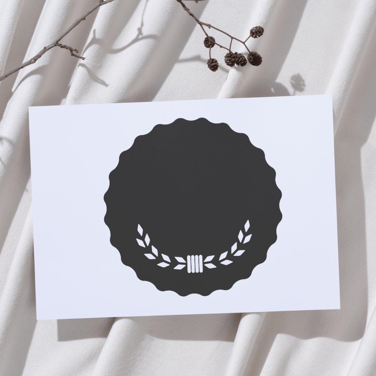 Elegant label template design for cutting machine projects