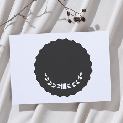 Elegant label template design for cutting machine projects