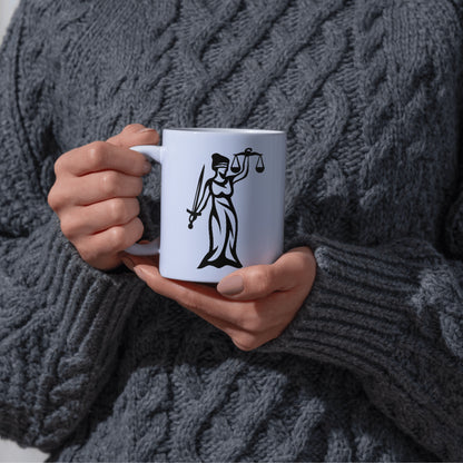 Elegant Lady Justice representation for creative projects