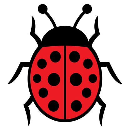 Creative ladybug design for cutting machines and crafts
