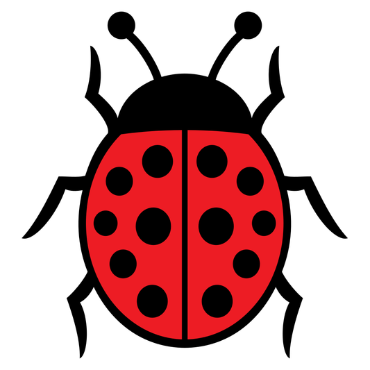 Creative ladybug design for cutting machines and crafts