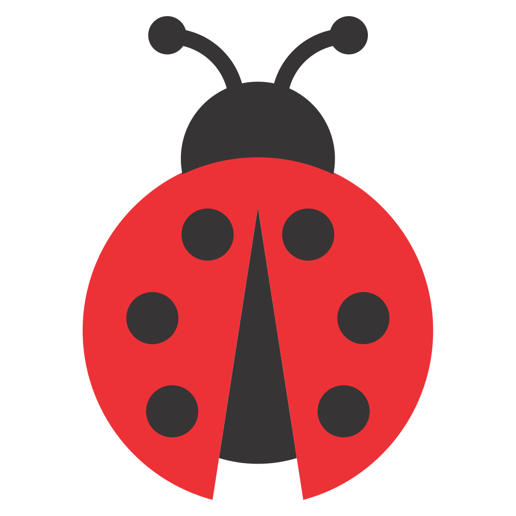 Cute ladybug design for cutting machine projects