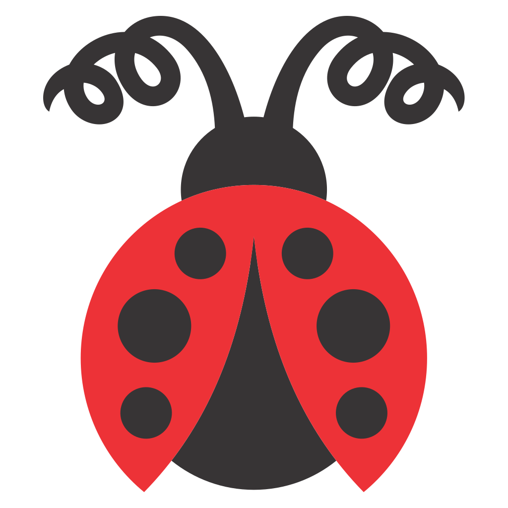 Vector ladybug design perfect for cutting machine projects