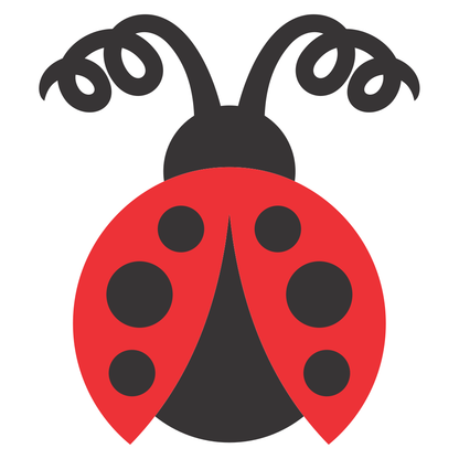 Vector ladybug design perfect for cutting machine projects