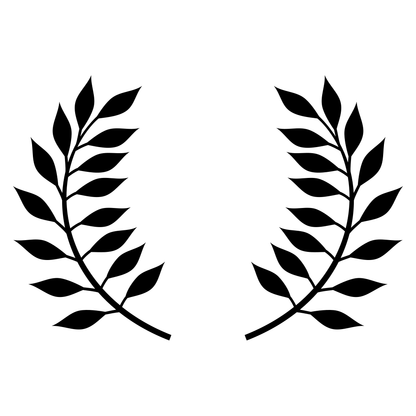 Elegant laurel wreath design for creative projects