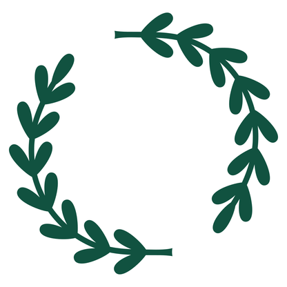 Elegant laurel monogram design for vinyl cutting projects