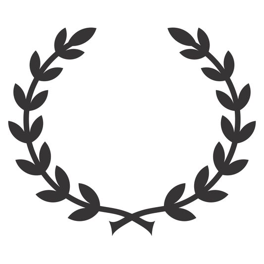 Elegant laurel wreath design for cutting machine projects