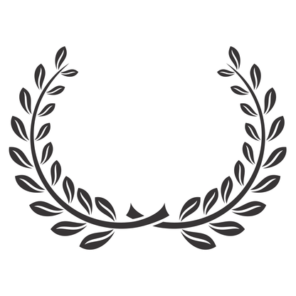 Elegant laurel wreath design for crafting and decoration