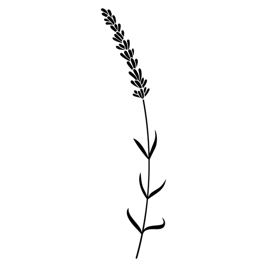Elegant lavender silhouette design for crafting projects