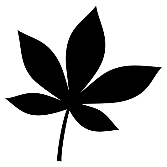 Stylish black leaf vector design for cutting machines